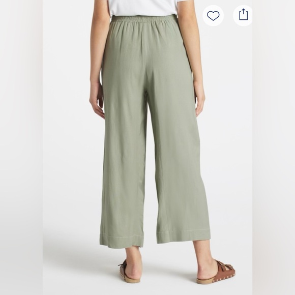 Tribal Gina Wide Leg Linen Pull On Pant - Picture 6 of 6